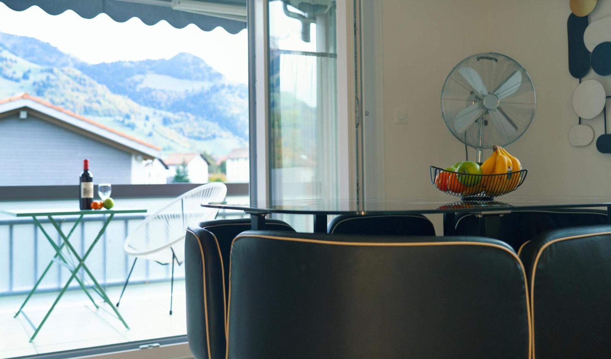 Gruyere Alpes Appartement 3 Chambres Bbq Parking Neirivue Zewnętrze zdjęcie