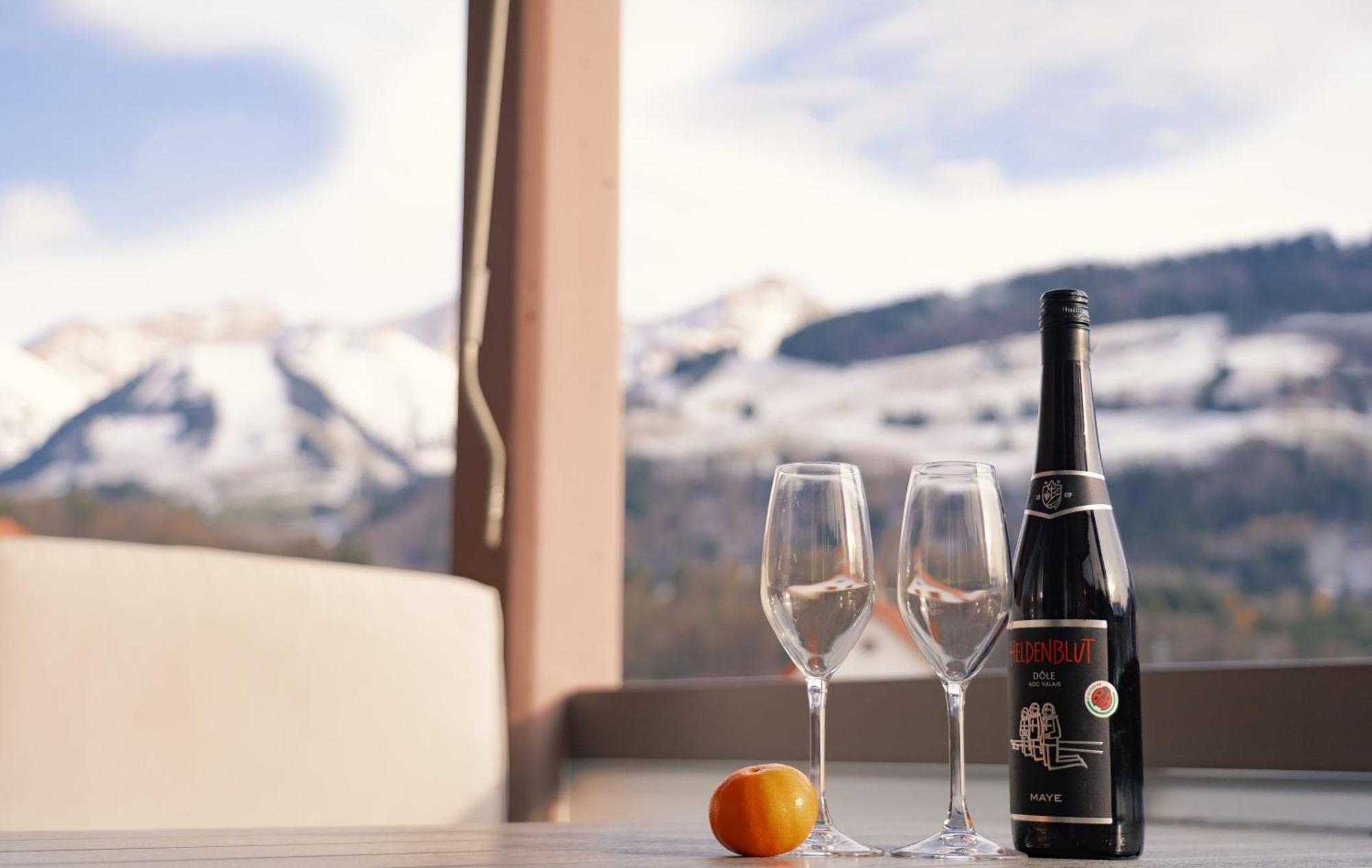 Gruyere Alpes Appartement 3 Chambres Bbq Parking Neirivue Zewnętrze zdjęcie